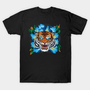 Japanese Tattoo Peony Tiger T-Shirt